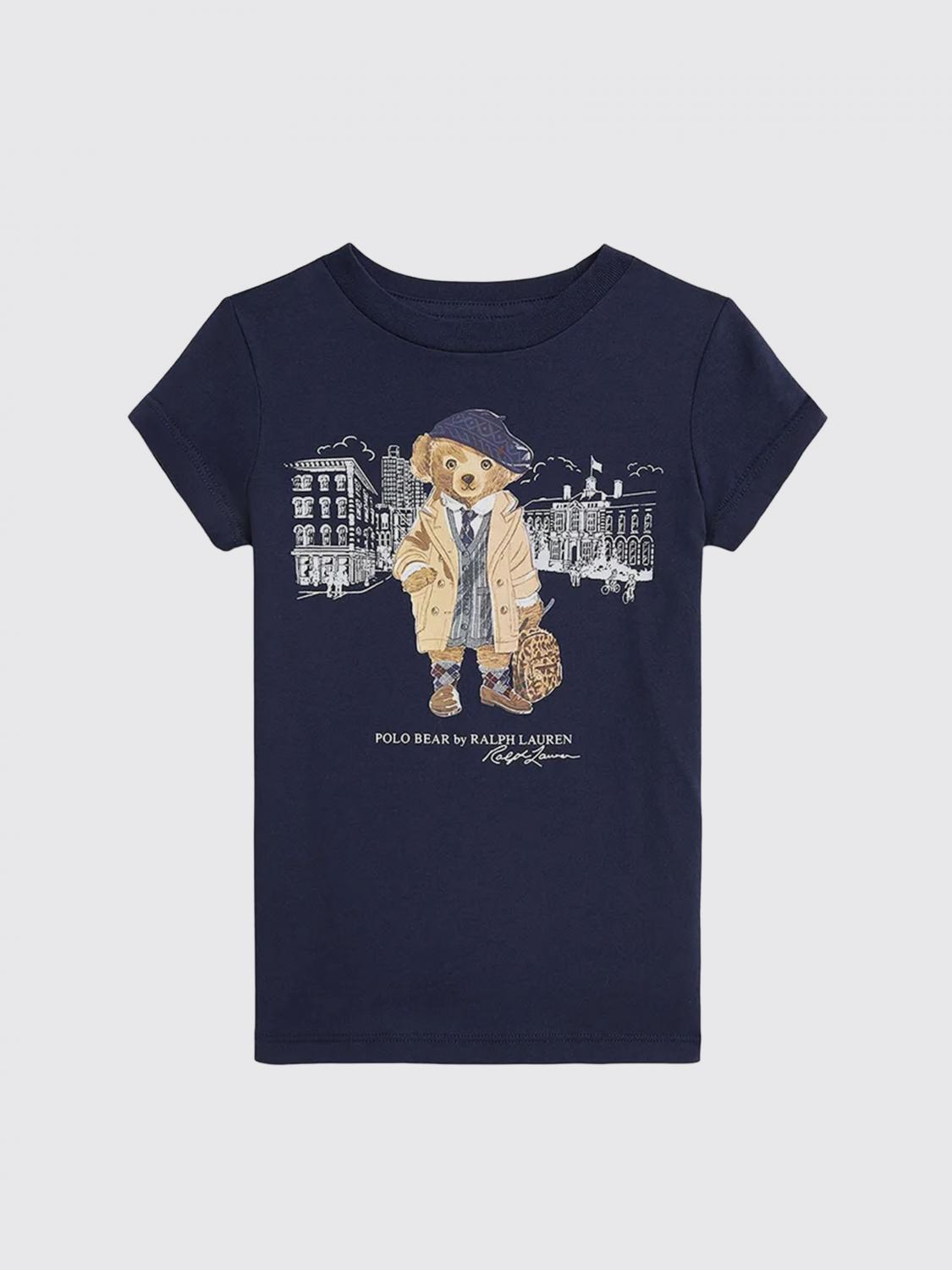 Polo Ralph Lauren Logo Crew-neck T-shirt In Blue