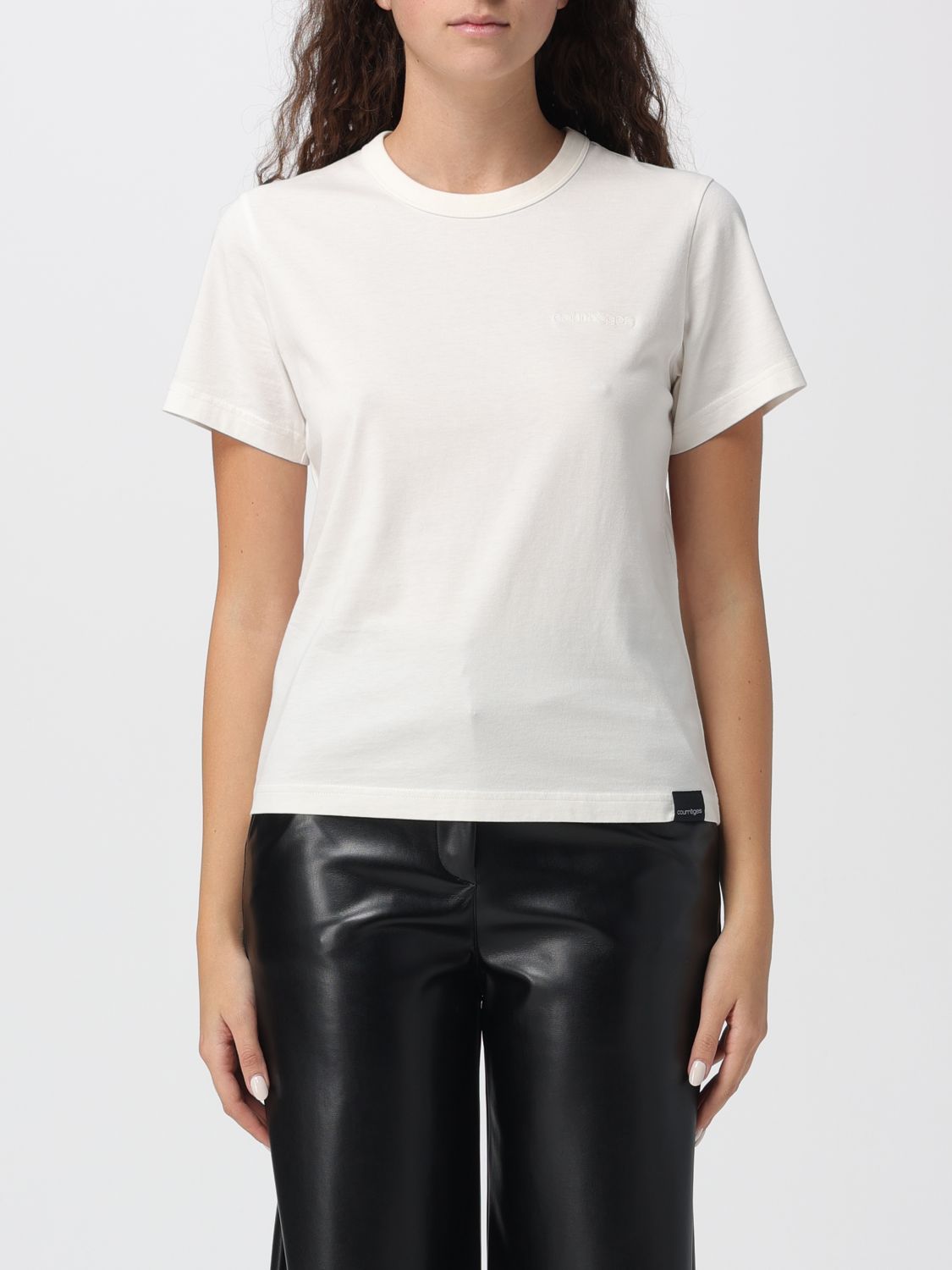 Courrèges T-shirt Woman Color White