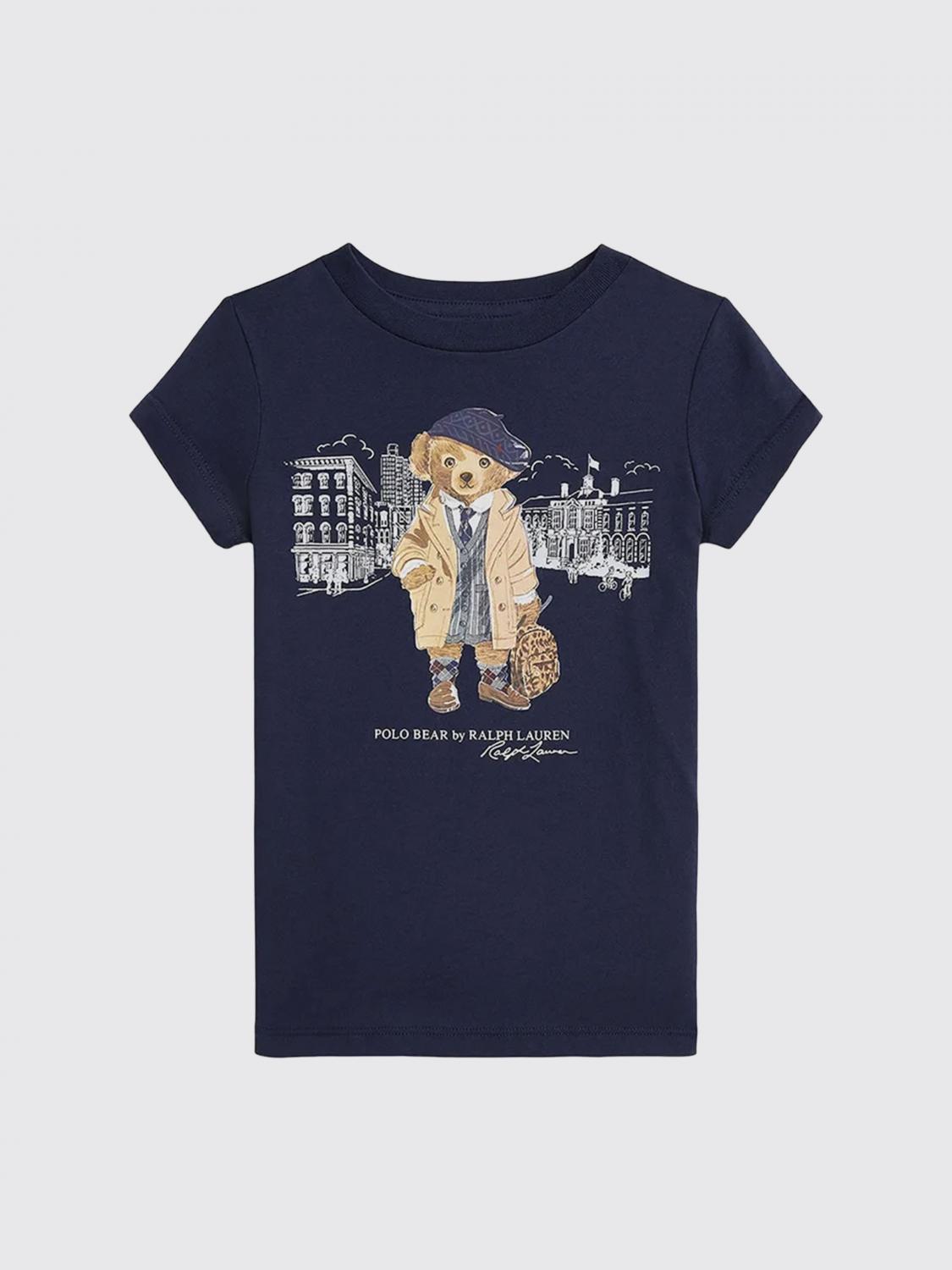 Polo Ralph Lauren Logo Crew-neck T-shirt In Blue