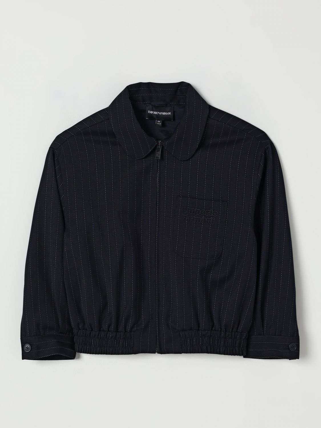 Emporio Armani Jacket  Kids Color Black In Animal Print
