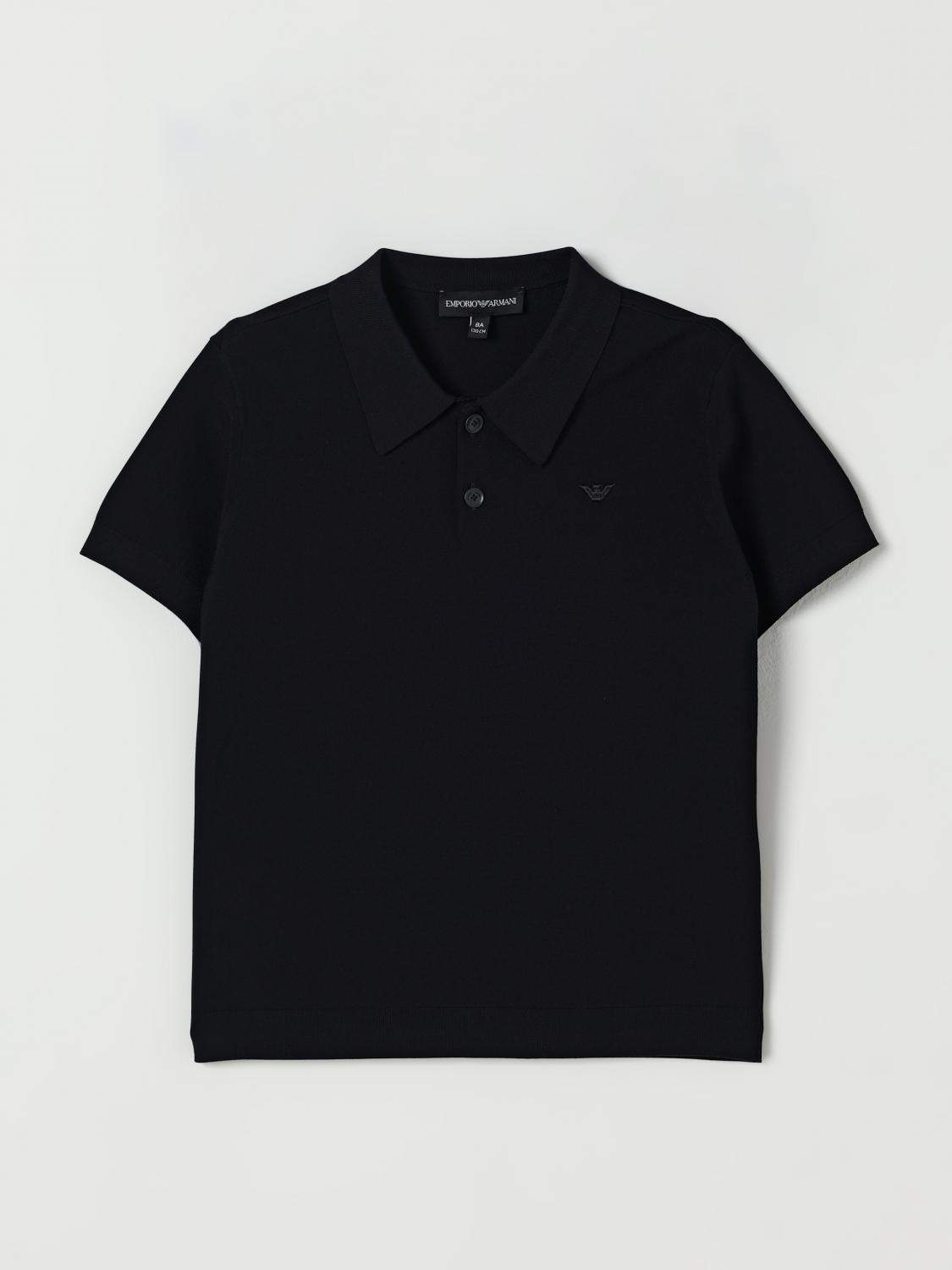 Emporio Armani Logo-embroidered Knit Polo Shirt In Animal Print