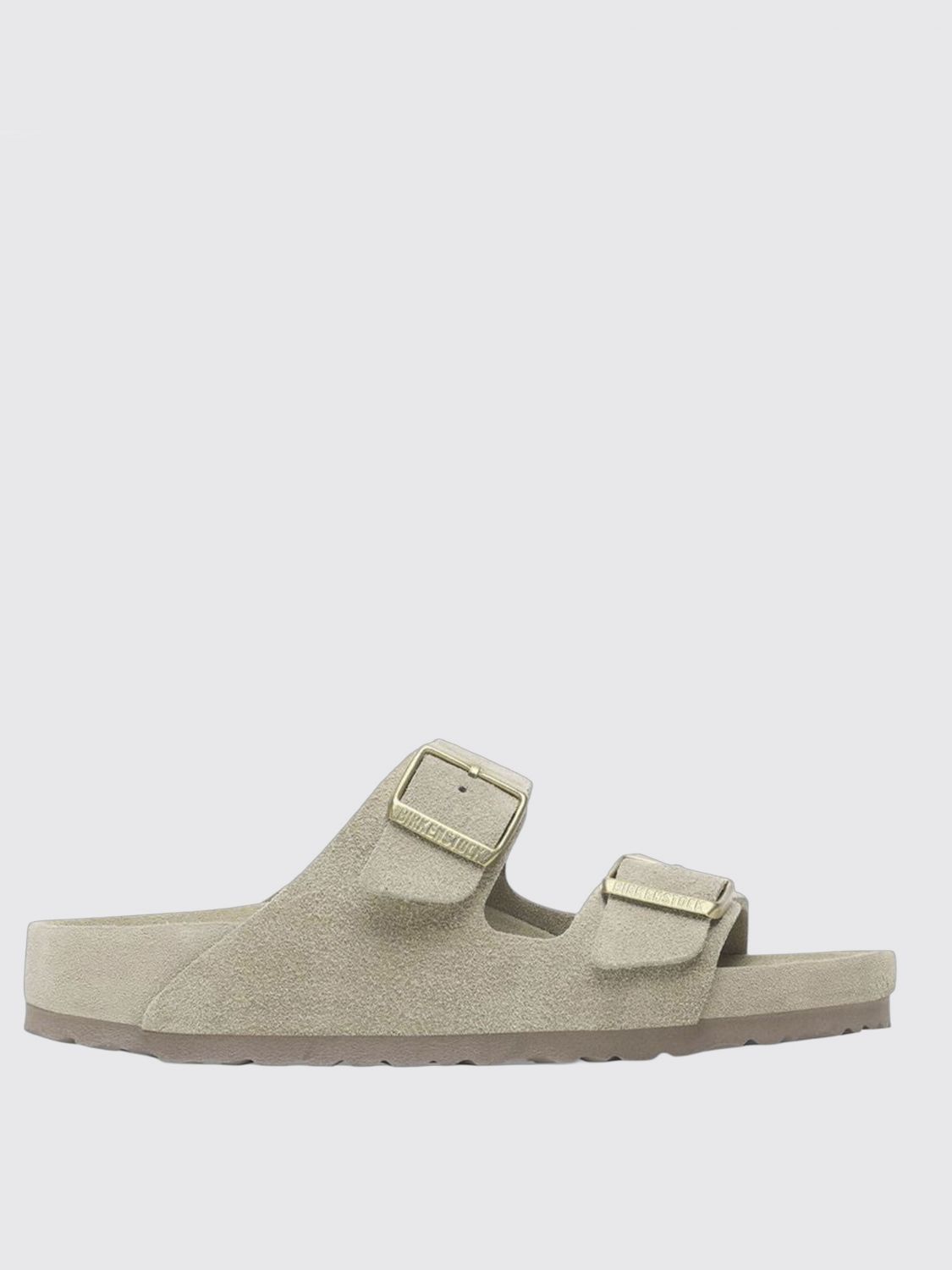 Birkenstock Round Toe Slippers In Neutral