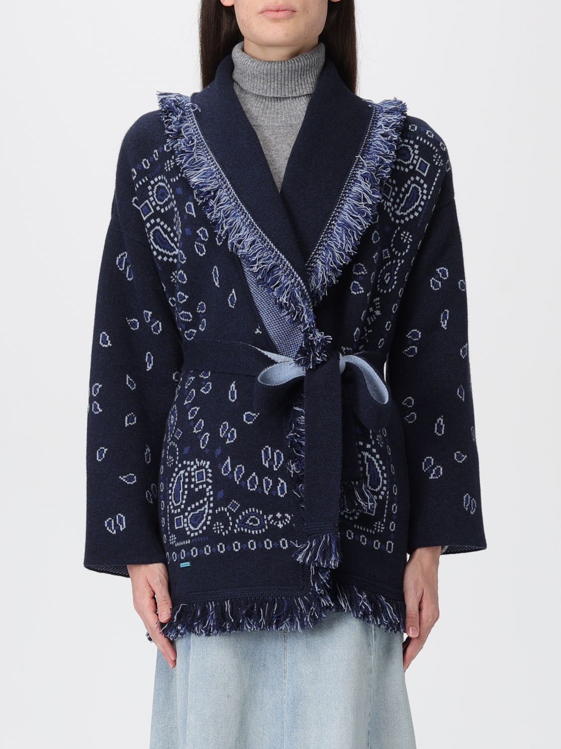Alanui Sweater  Woman Color Blue In Black