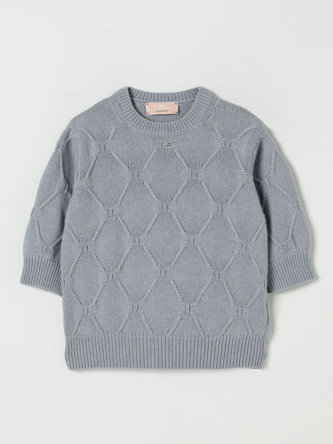 Elisabetta Franchi La Mia Bambina Sweater  Kids Color Grey In Gray