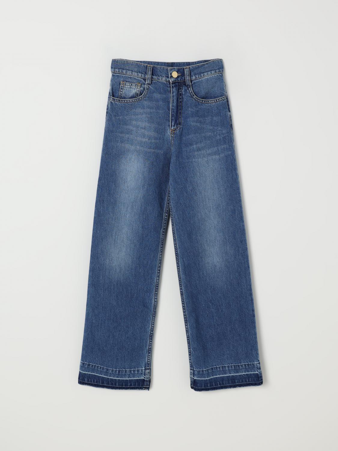 Elisabetta Franchi La Mia Bambina Pants Kids Color Blue In Blue