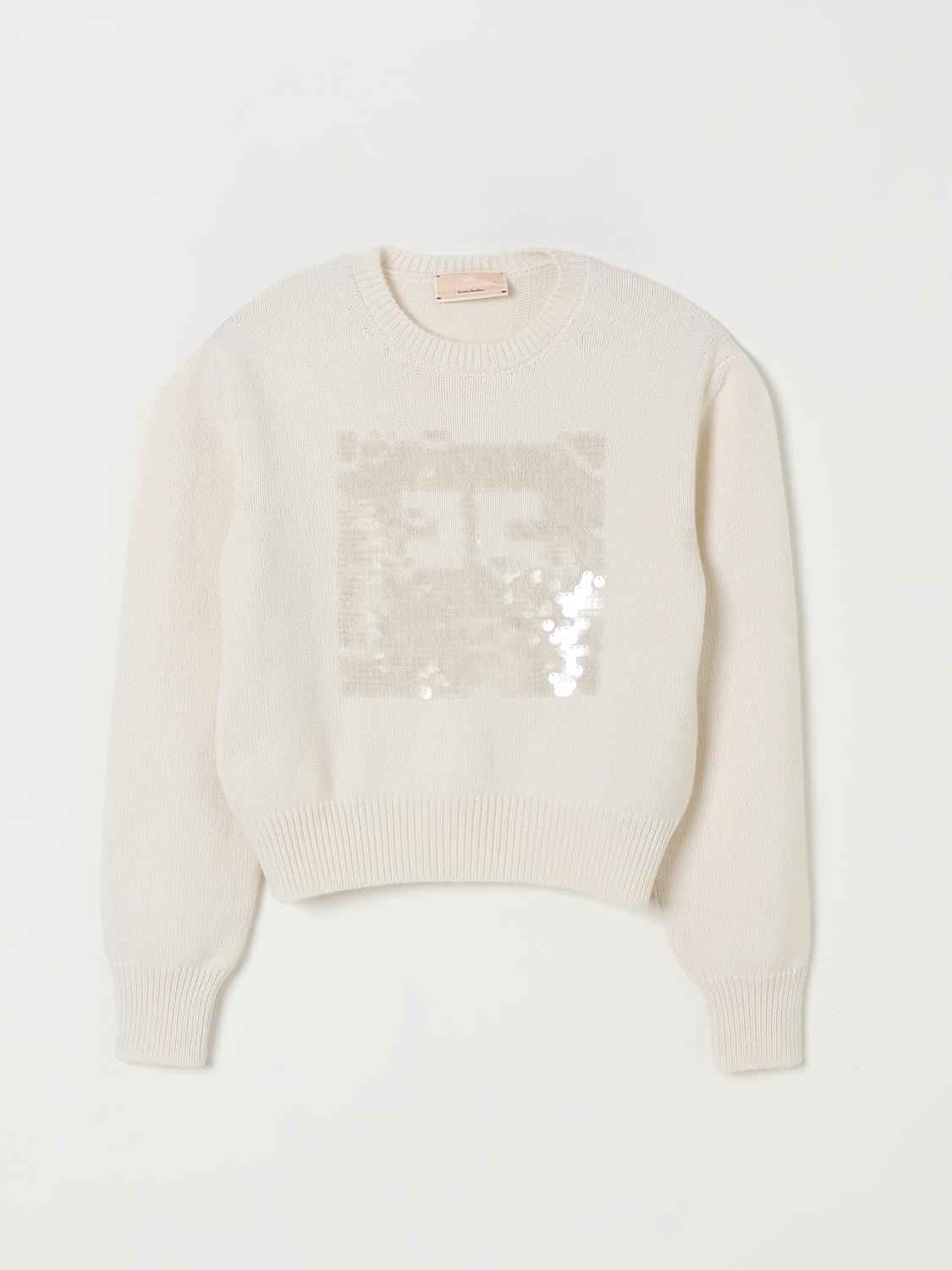 Elisabetta Franchi La Mia Bambina Sweater Kids Color Butter In Yellow