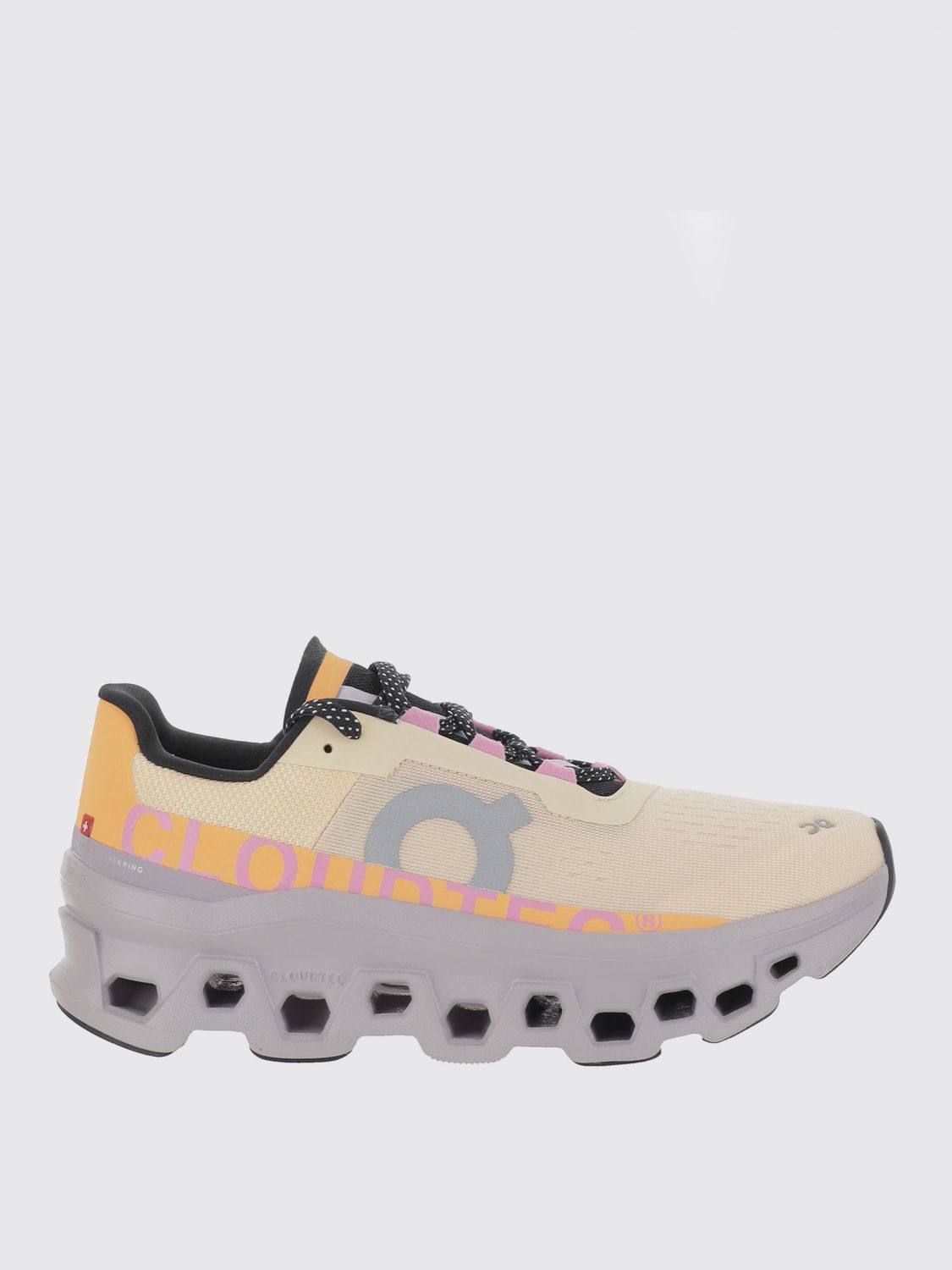 On Running Multicolor Cloudmonster Sneakers In Red