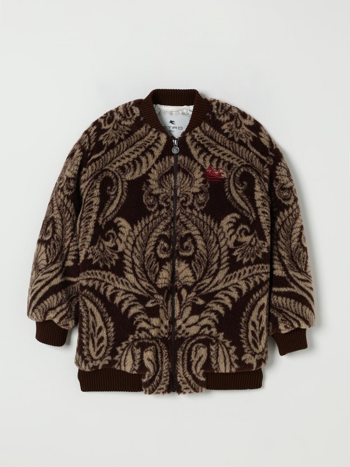 Etro Jacket Kids Color Brown In Multi