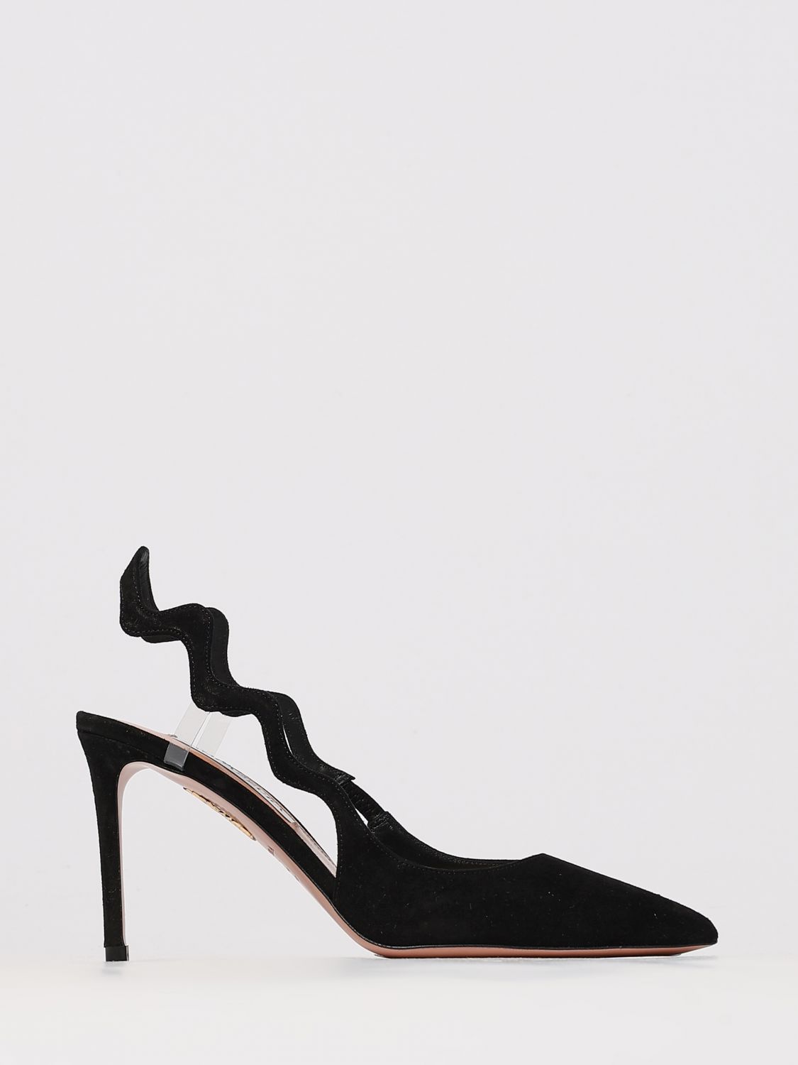 Aquazzura High Heel Shoes Woman Color Black In Black
