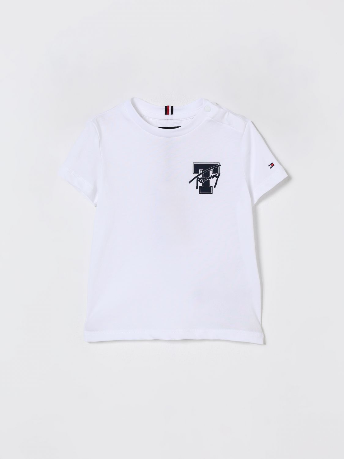 Tommy Hilfiger Babies' T-shirt  Kids Color White In Gray