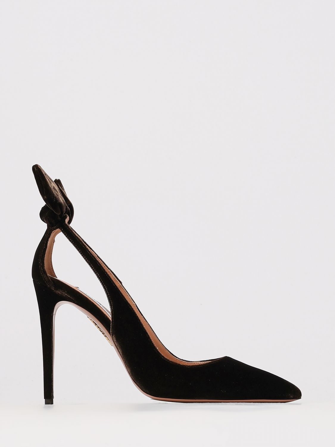 Aquazzura Shoes Woman Color Brown In Black