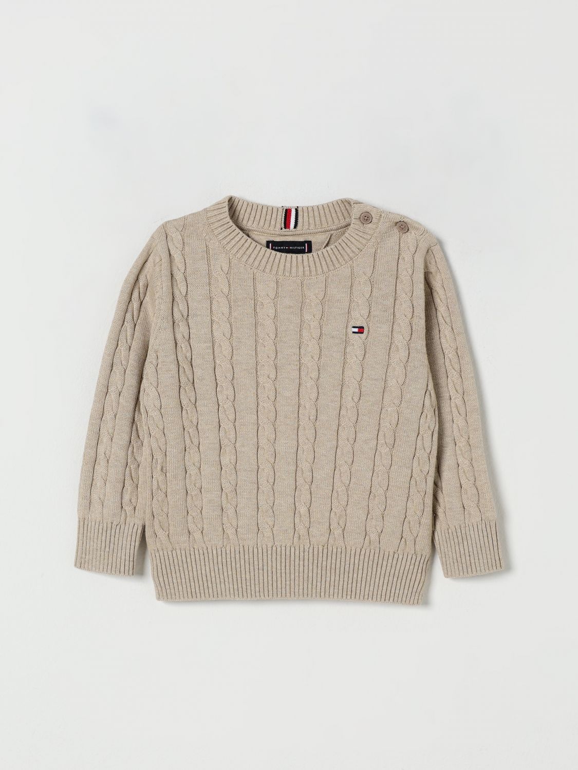 Tommy Hilfiger Sweater Kids Color Beige In Brown