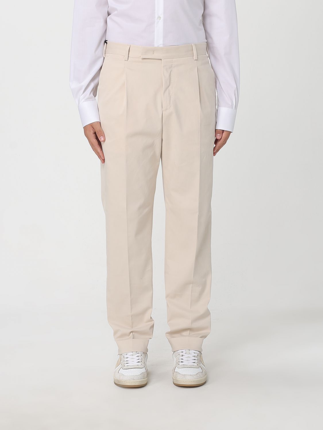 Pt Torino Pants Men Color Cream In Animal Print