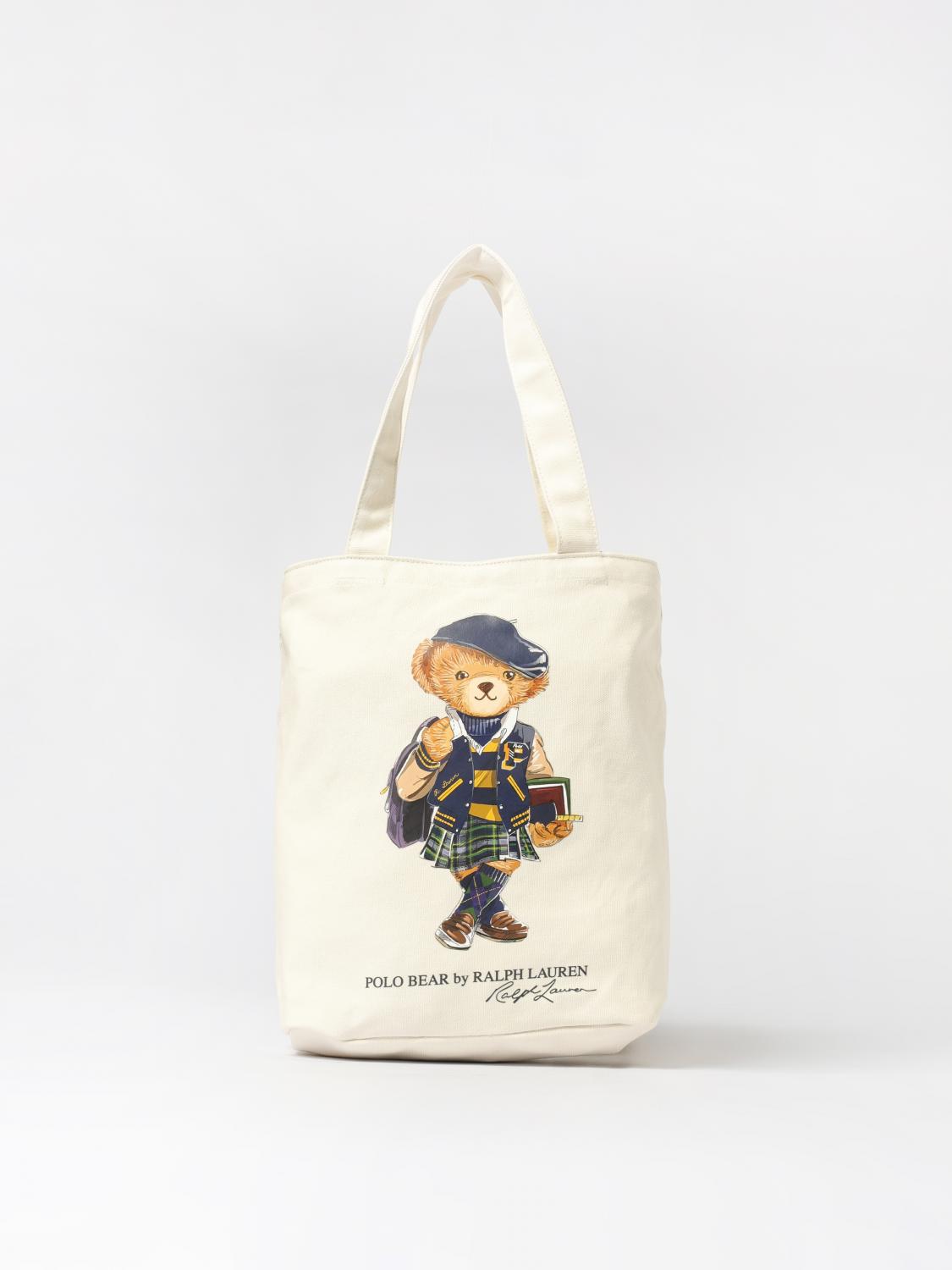 Polo Ralph Lauren Duffel Bag  Kids Color Beige In Sand