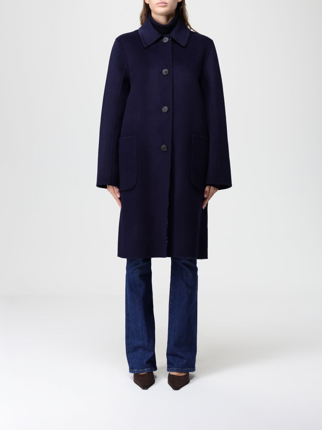Tory Burch Coat  Woman Color Navy In Blue