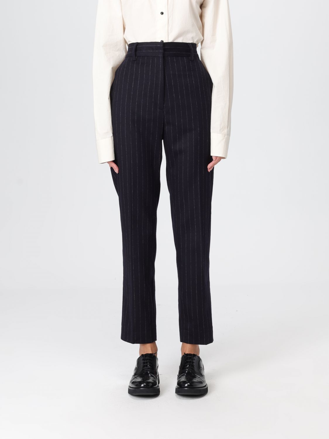 Barena Venezia Pants Barena Woman Color Navy In Black