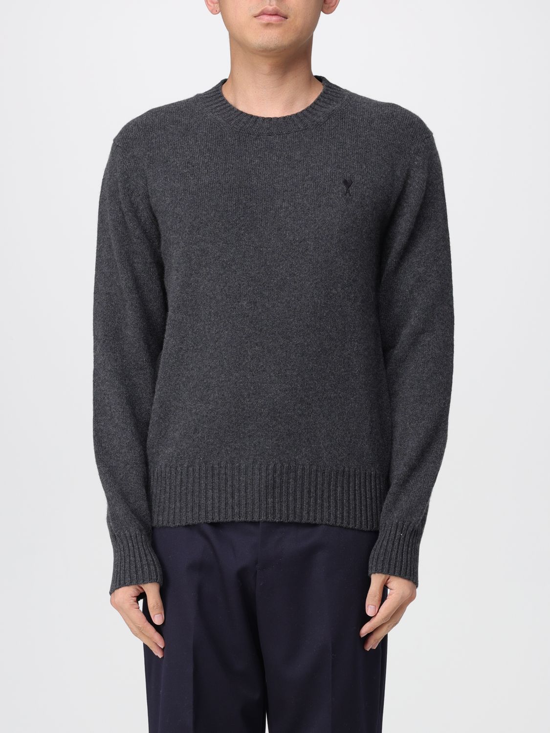 Ami Alexandre Mattiussi Sweater Ami Paris Men Color Black In Multi