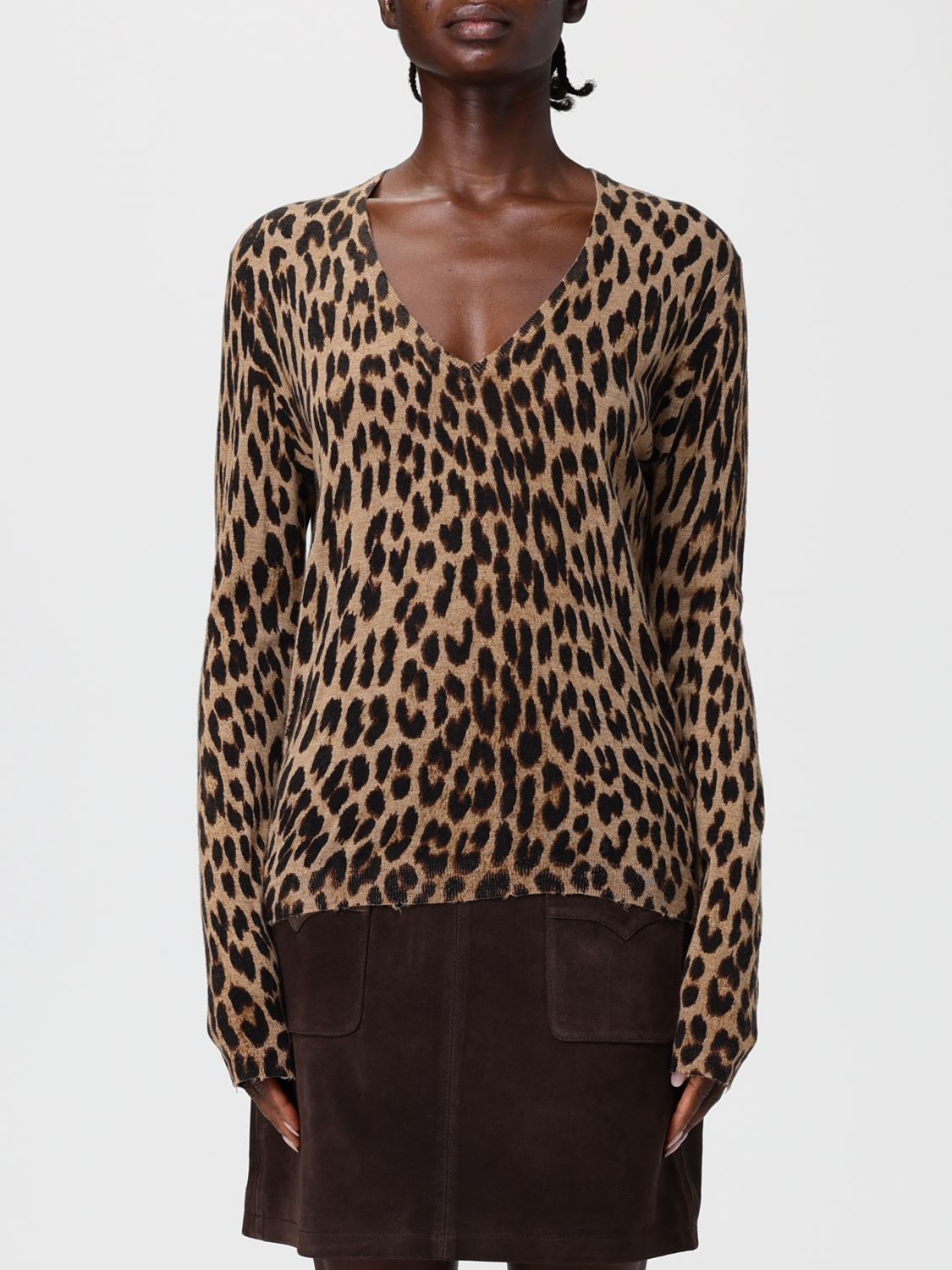 Zadig & Voltaire Sweater Woman Color Brown In Multi