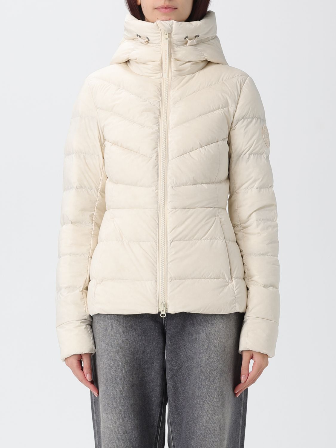 Canada Goose Coat Woman Color White In White