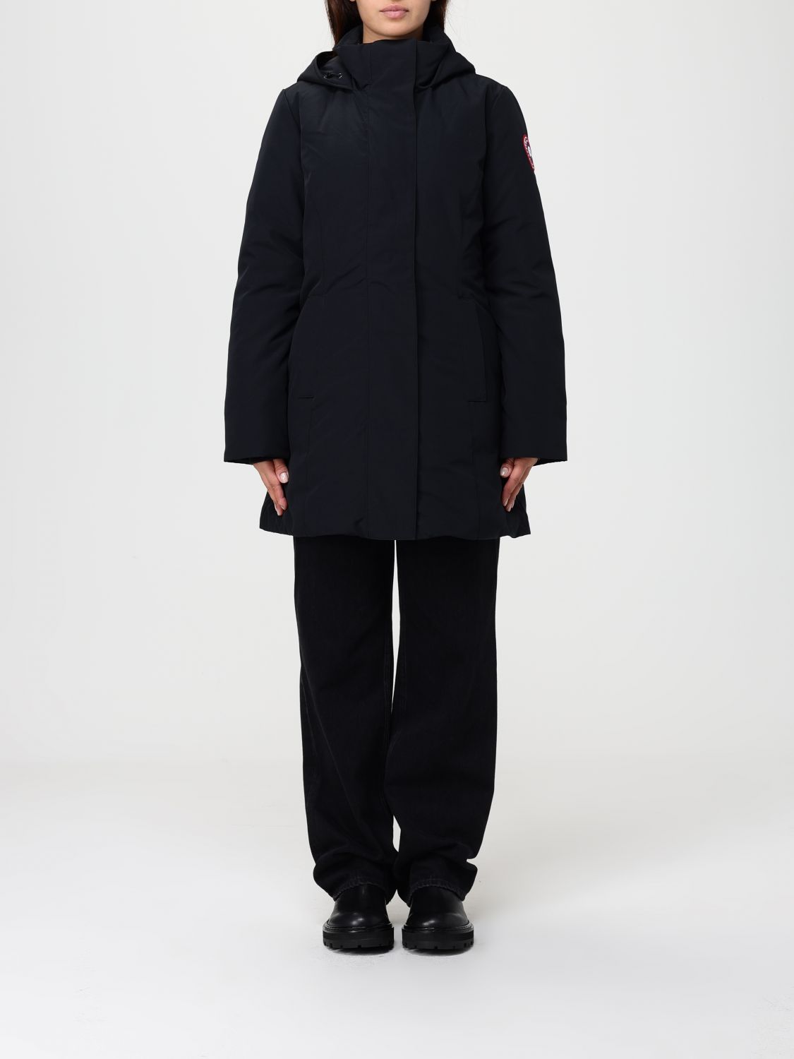 Canada Goose Coat  Woman Color Black In Black