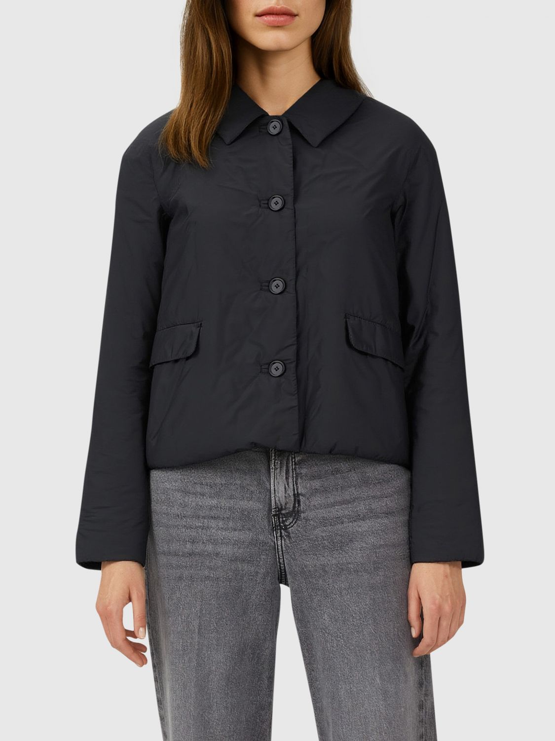 Max Mara The Cube Giacca Corta Creens In Black