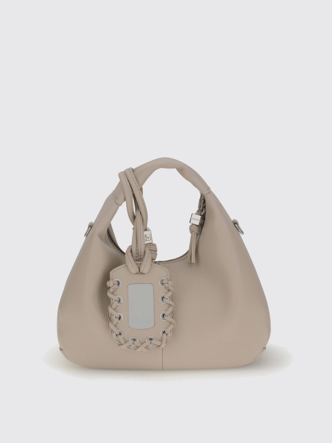 Ganni Women Hobo Mini Grained In Multi