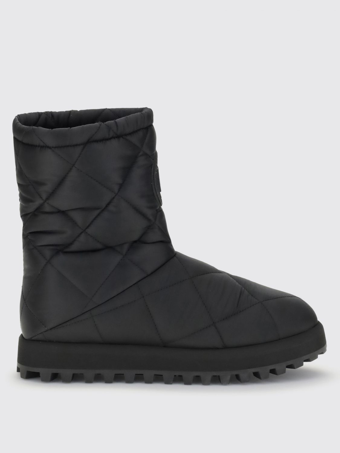 Dolce & Gabbana Quilted Ankle Boots In Black
