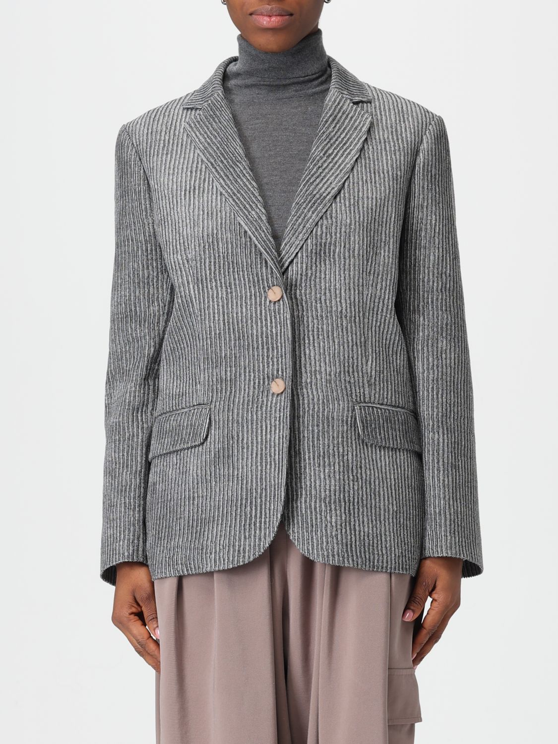 Alysi Blazer Woman Color Grey In Gray