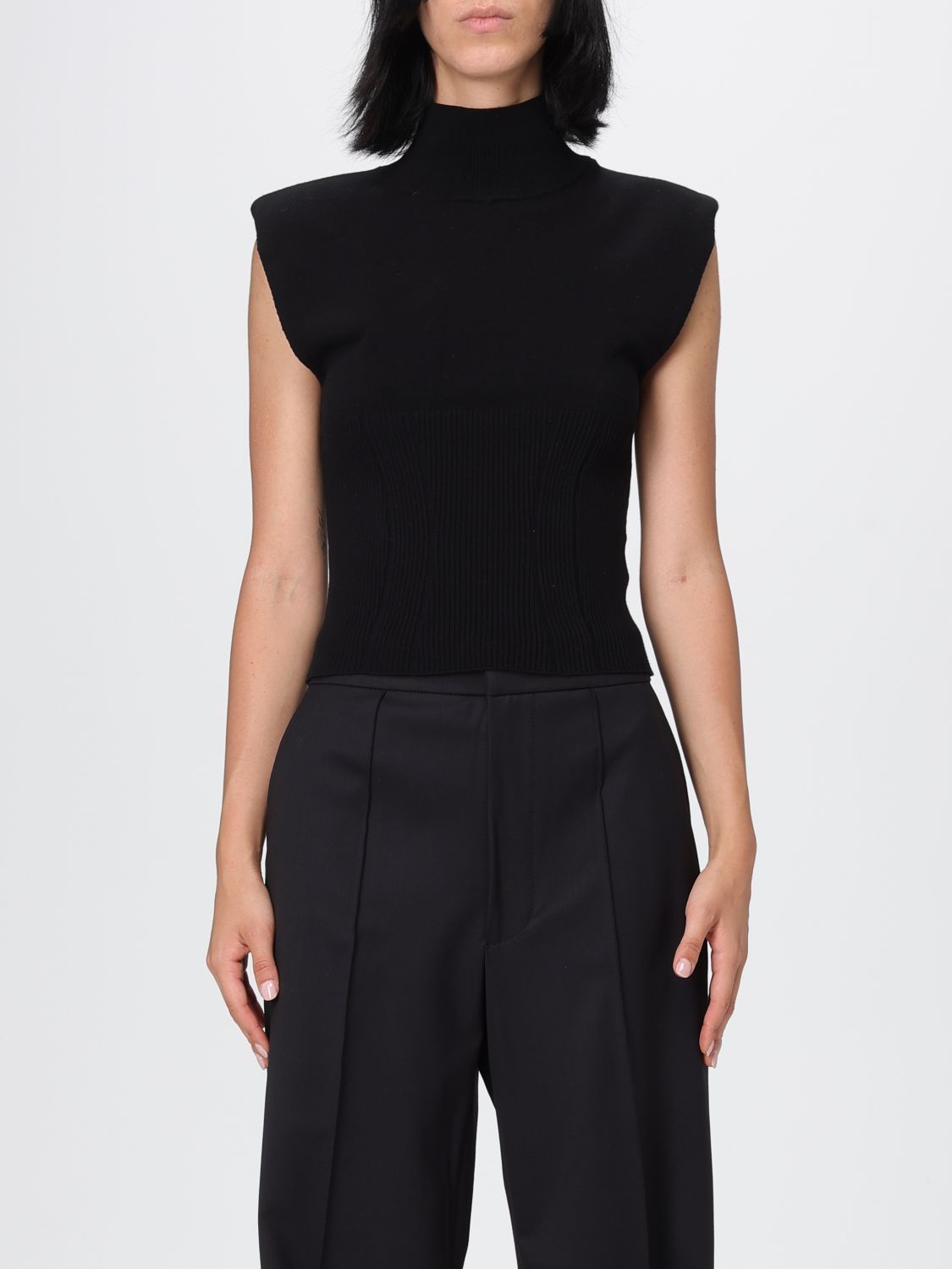 Dondup Sweater  Woman Color Black In Black