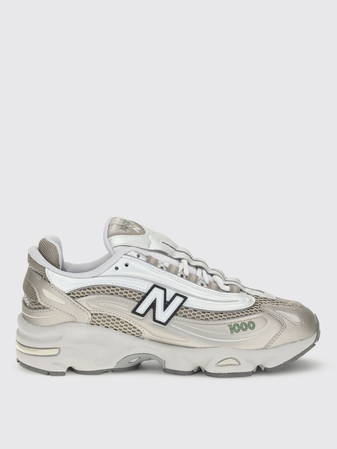 New Balance Contemporary Sneakers Featuring Mesh Panels And Reflective Accents In Silver