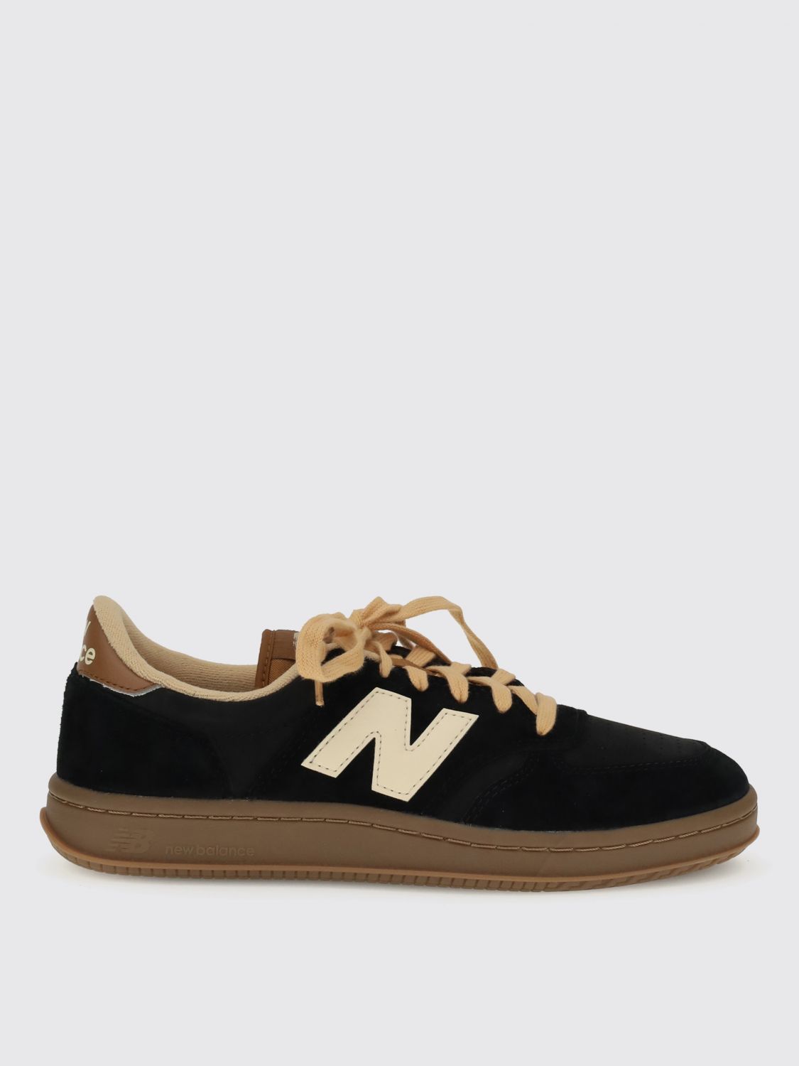 New Balance T500 Suede Sneakers In Black