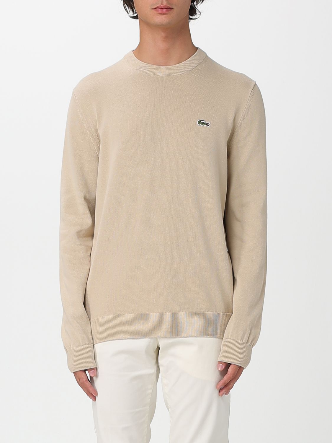 Lacoste Sweater  Men Color Beige In Multi