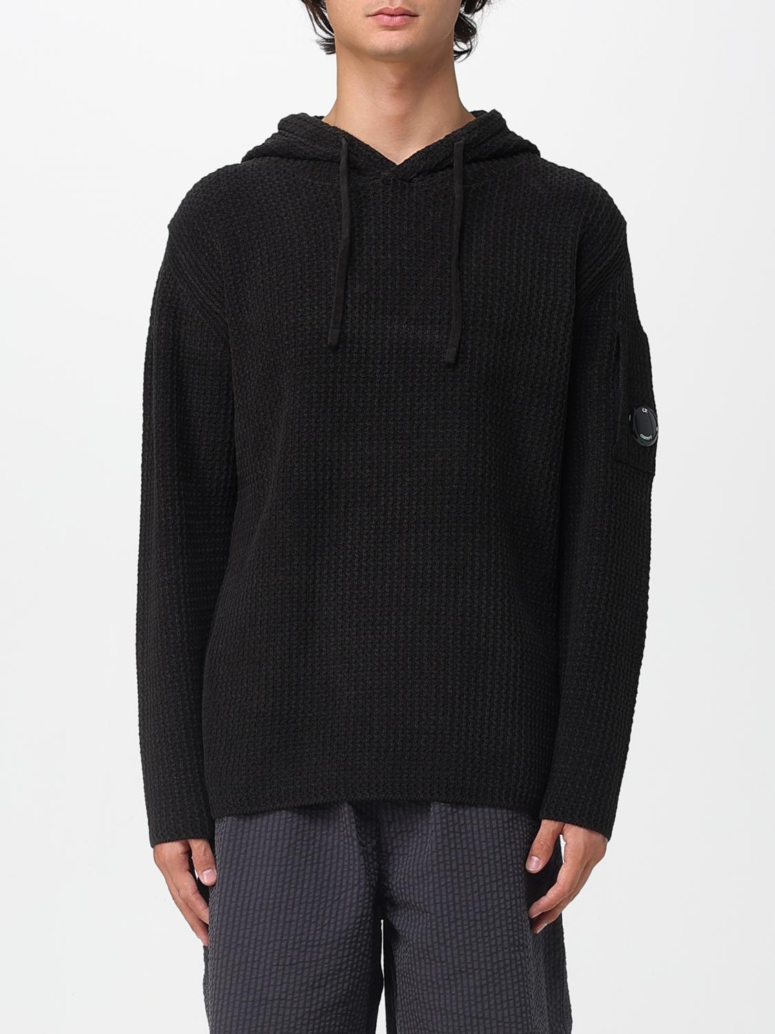 C.p. Company C. P. Company Man Sweater Black Size L Cotton In Black