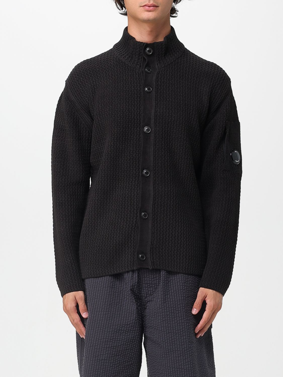 C.p. Company Cardigan C. P. Company Men Color Black In Black