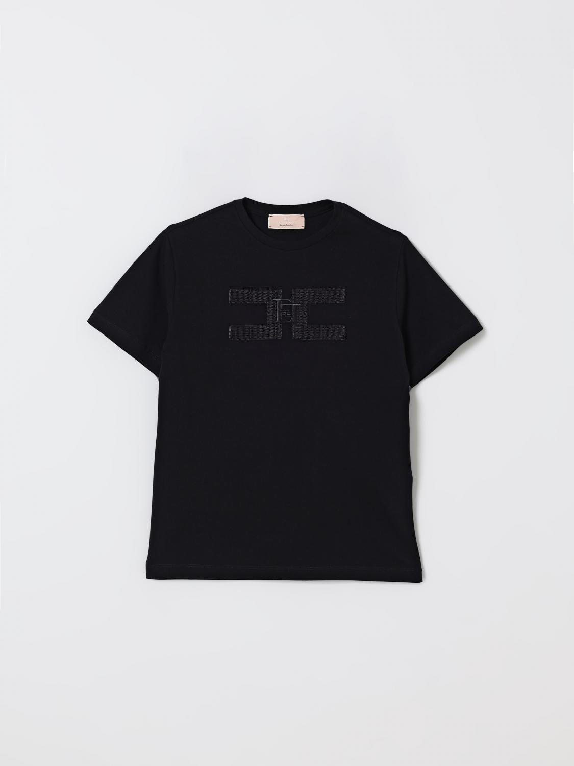 Elisabetta Franchi La Mia Bambina T-shirt Kids Color Black In Black