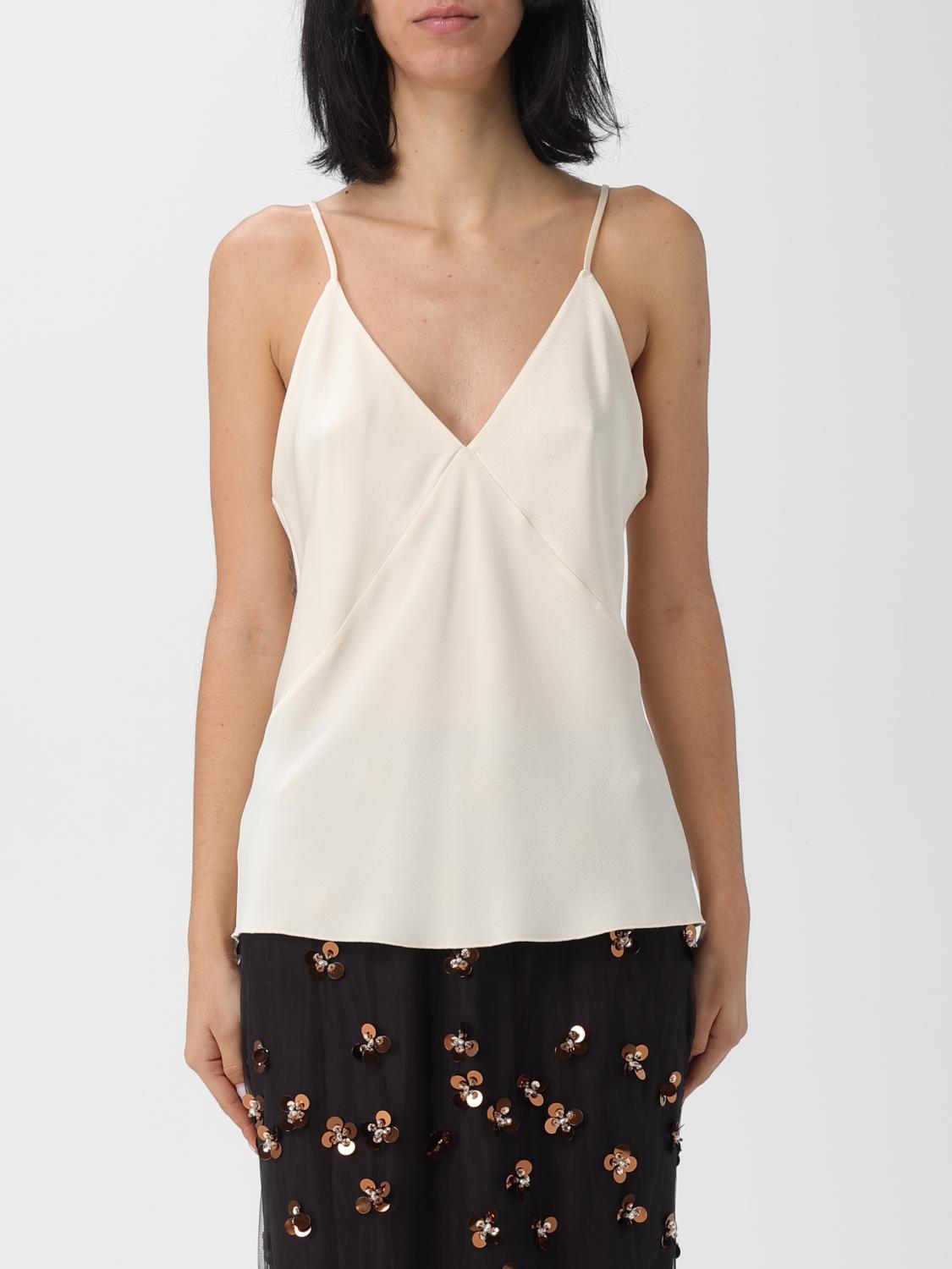 Top basic donna Forte Forte in raso