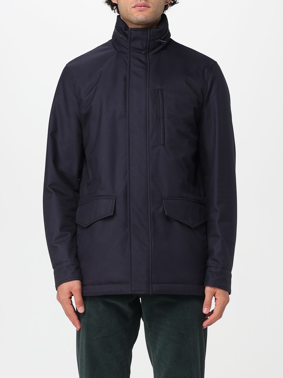 Paul & Shark Coat Men Color Blue In Blue