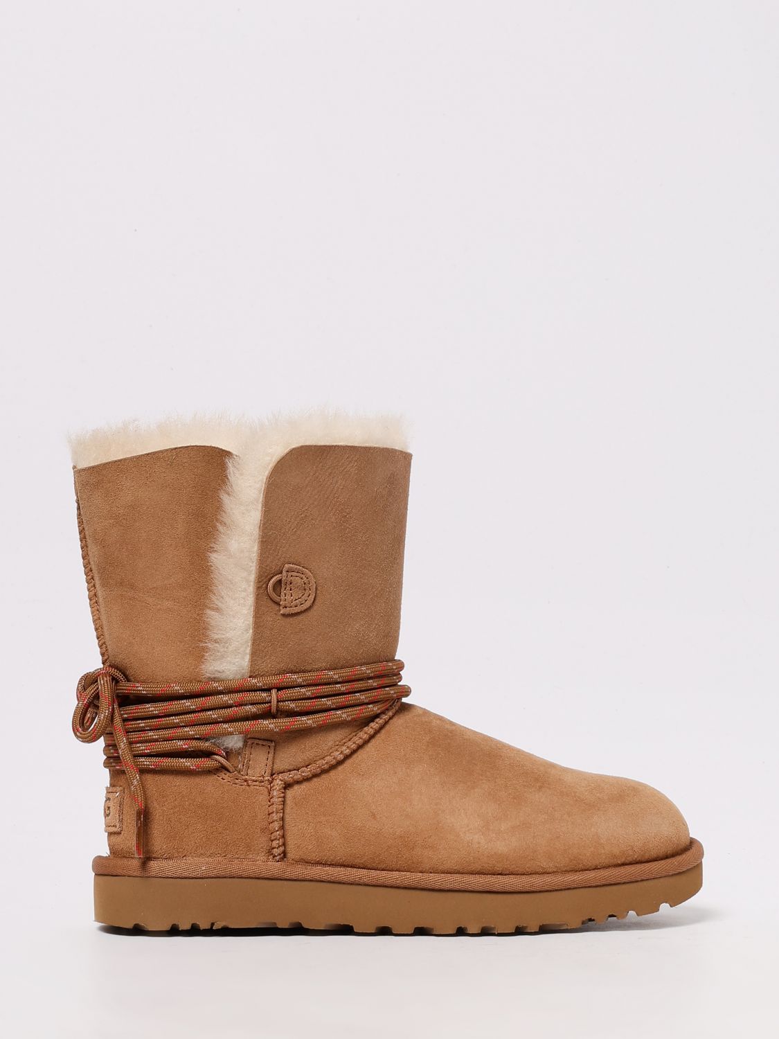 Ugg Flat Ankle Boot  Woman Color Brown