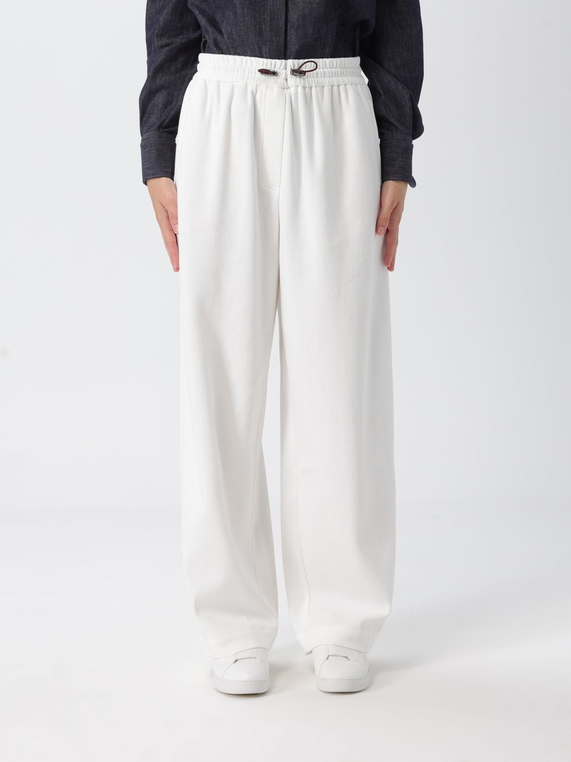 Brunello Cucinelli Pants  Woman Color White In White