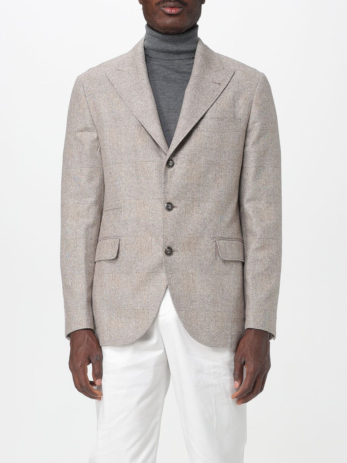 Brunello Cucinelli Blazer  Men Color Brown In Brown
