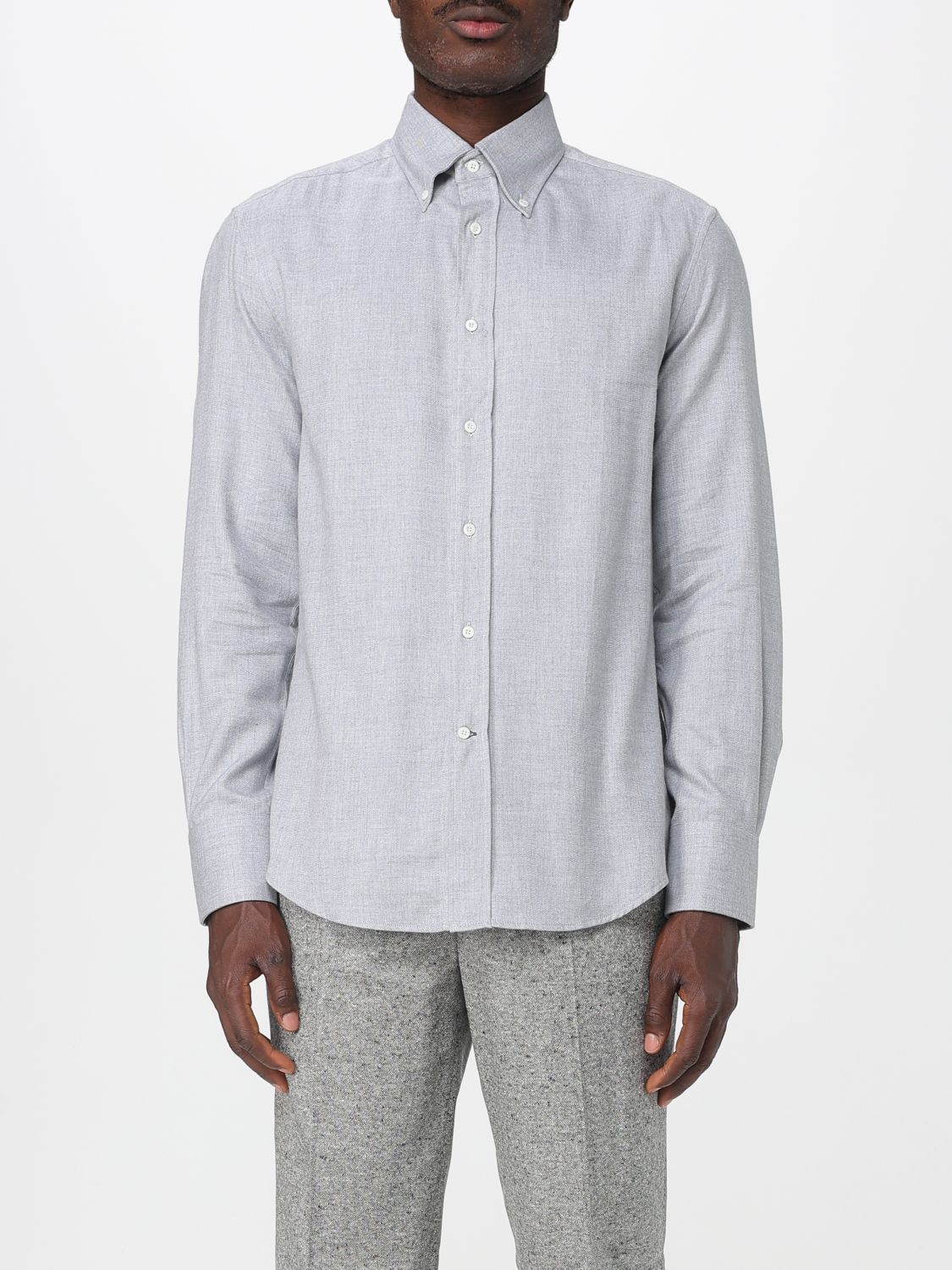 Brunello Cucinelli Shirt  Men Color Grey In Gray