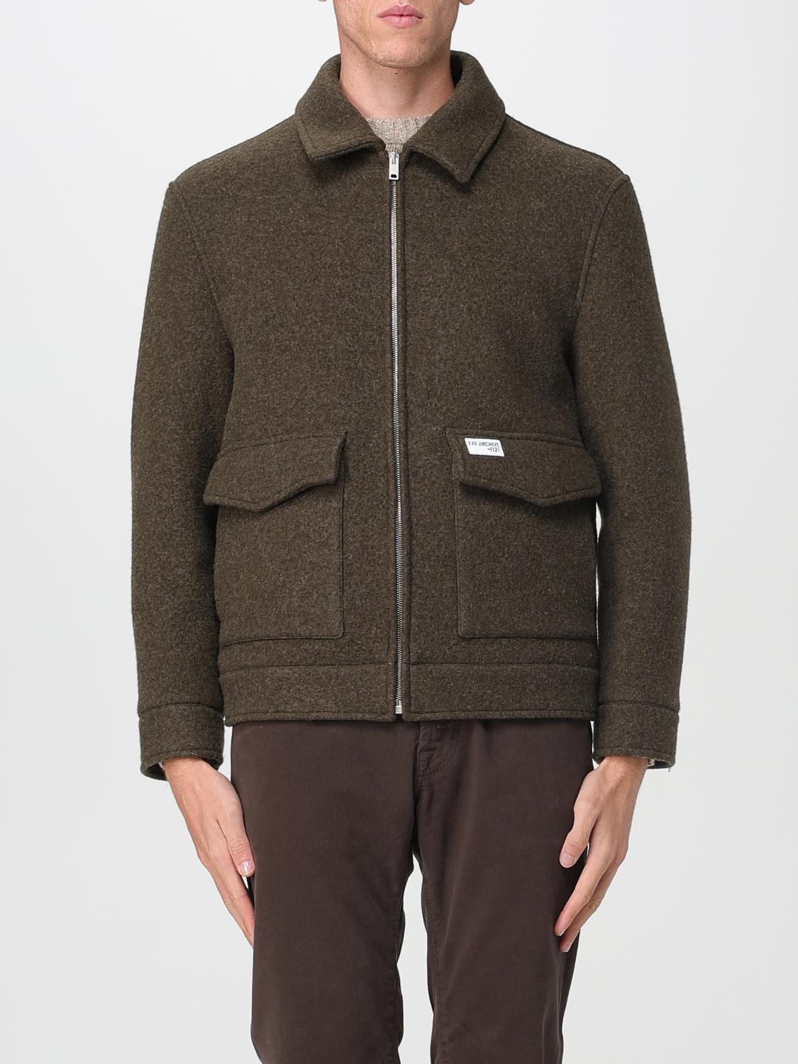Fay Coat Men Color Green In Green