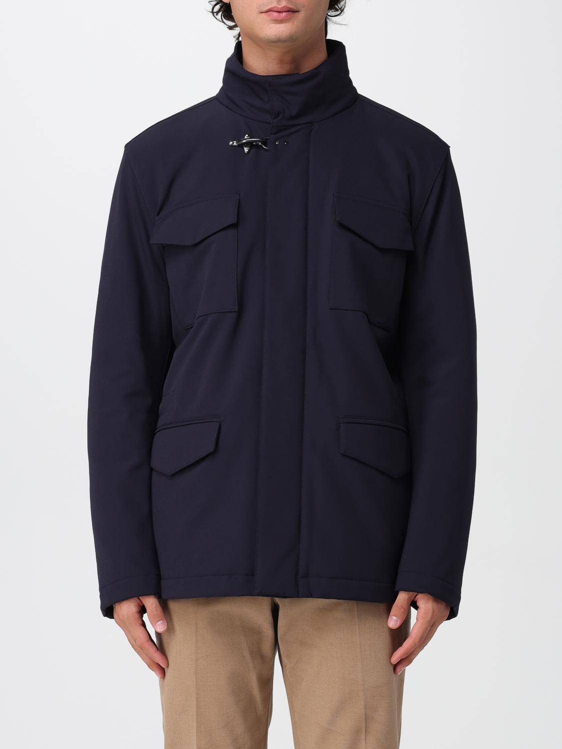 Fay Coat  Men Color Blue In Blue
