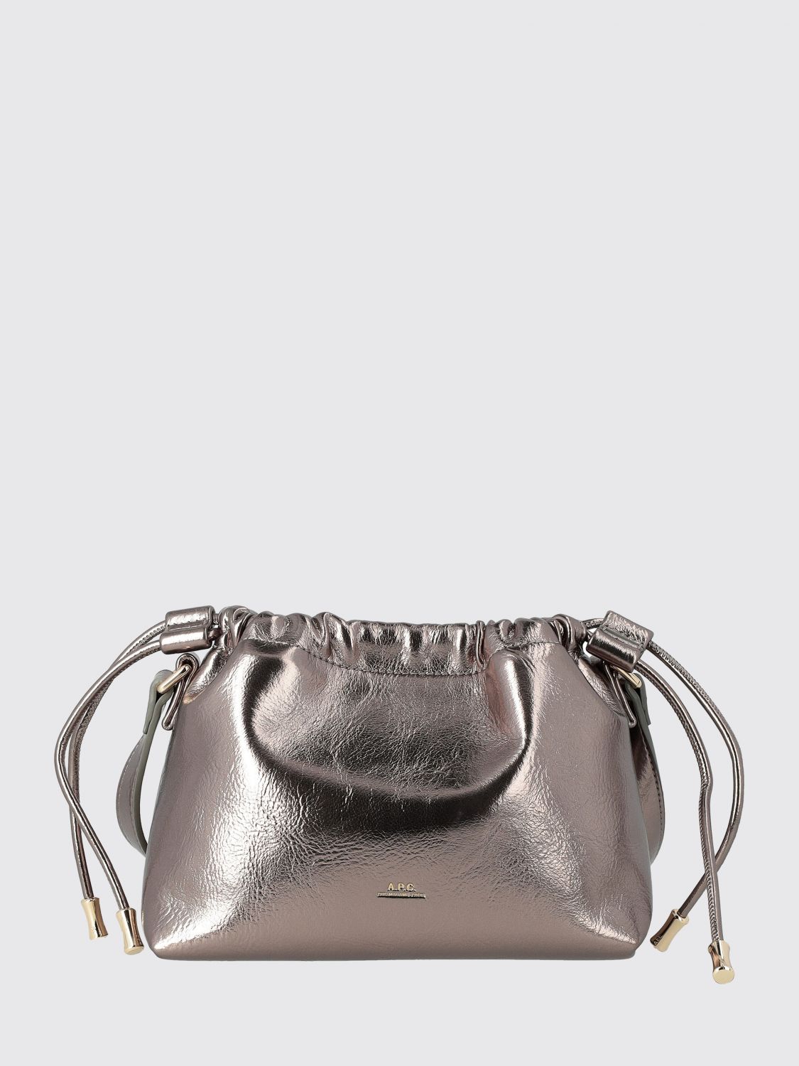 Apc Shoulder Bag A. P.c. Woman Color Silver In Silver