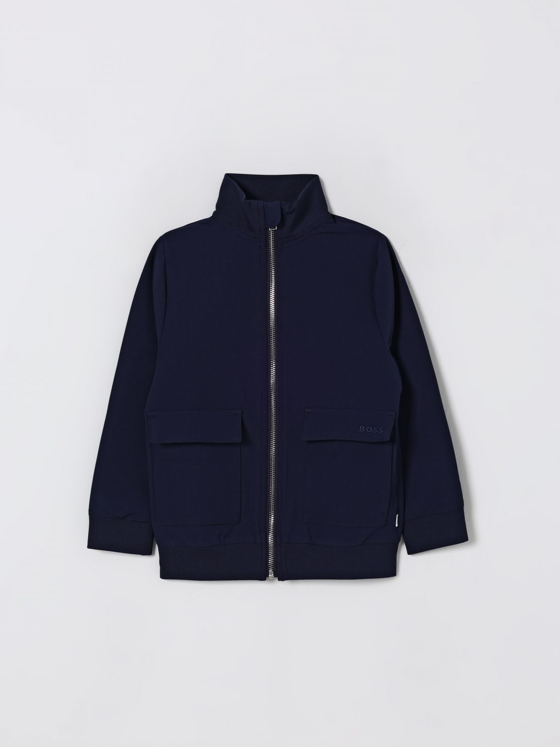 Hugo Boss Jacket Boss Kids Color Marine In Blue