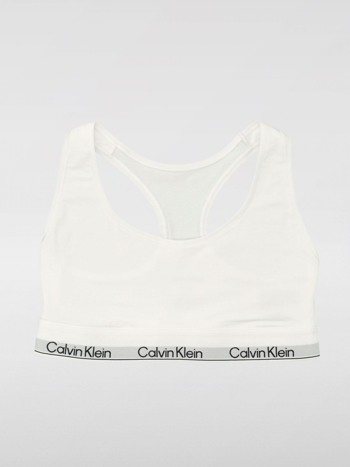 Calvin Klein Icon Cotton Modal Unlined Bralette In White