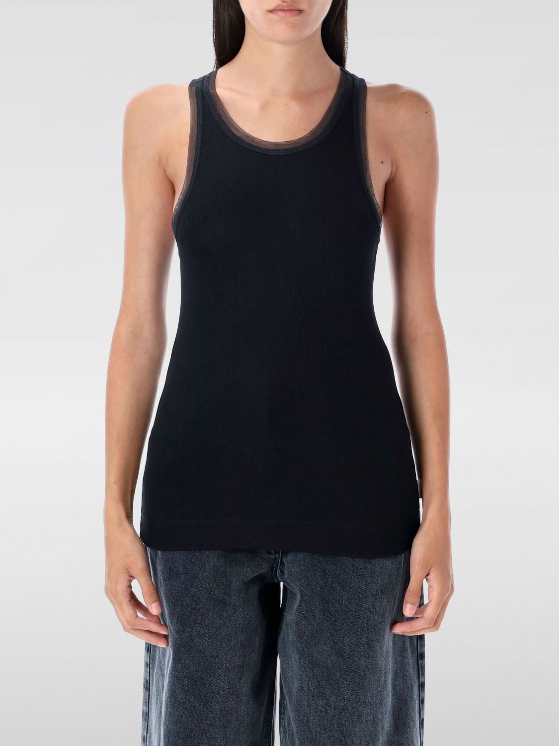 Remain Birger Christensen Top Remain Woman Color Charcoal In Black