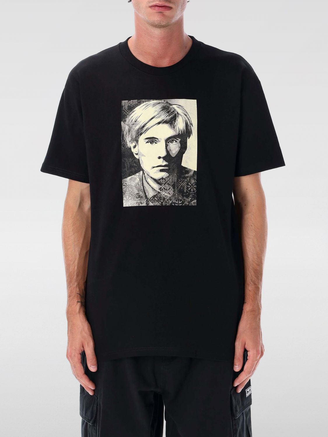 Obey Warhol Collage Graphic Tee In Black, Men's At Urban Outfitters In Black