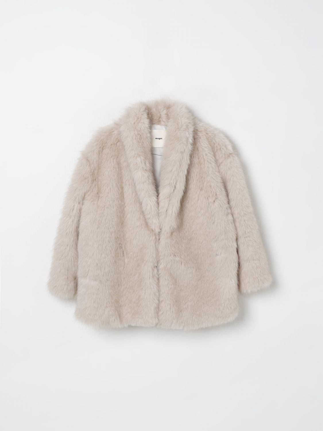 Msgm Coat  Kids Kids Color Silver In Neutral