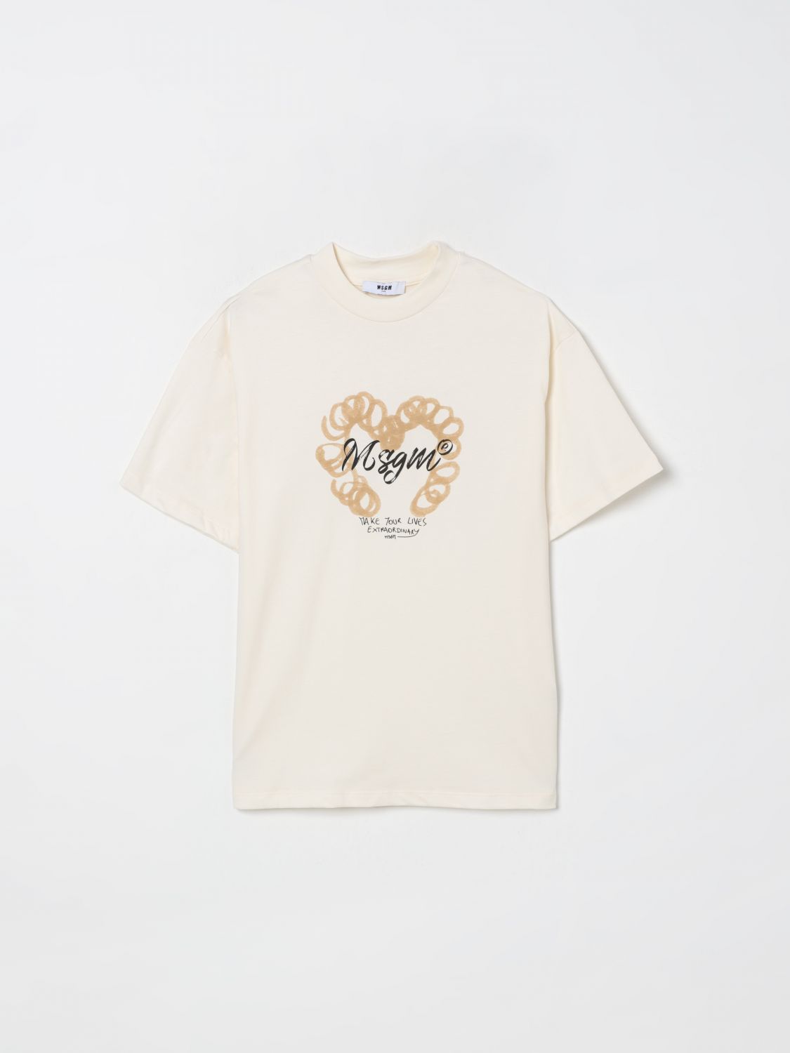 Msgm T-shirt  Kids Kids Color White In Neutral